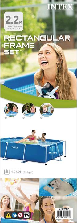 Actual product image Intex Rectangular Frame (220 x 150 x 60 cm)
