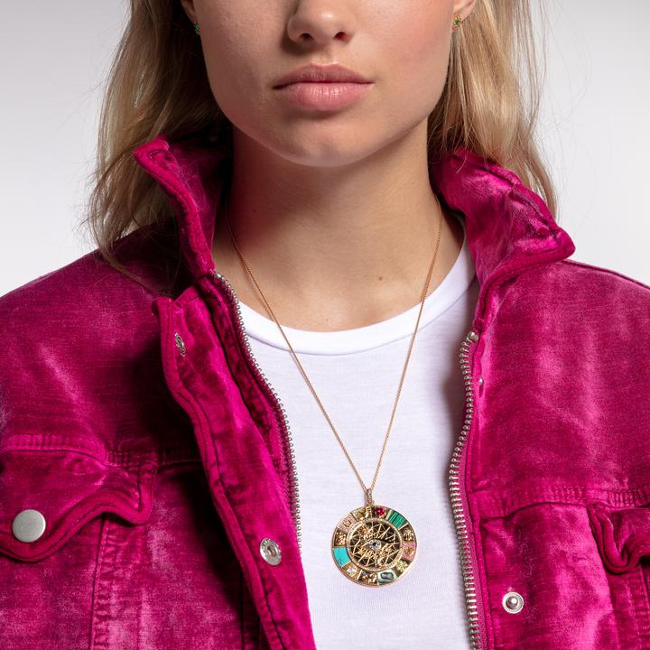 Image du produit Thomas Sabo Pendentif amulette symboles magiques de chance (Argent sterling 925, Émail)