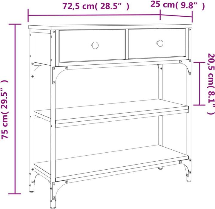 Immagine prodotto VidaXL Ginelle (72,5 x 25 x 75 cm)