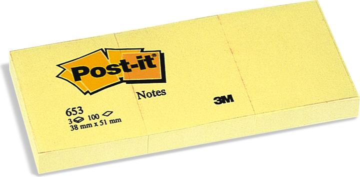 Produktbild Post-it 653y (38 x 51 mm)