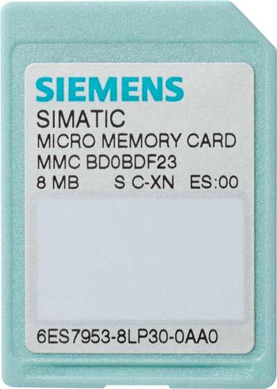 Siemens Speicherkarte SIMATIC Micro 8MB (0.01 GB, microSD)