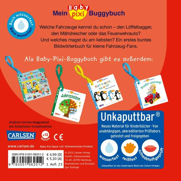 Actual product image Mein Baby-Pixi 134 -Buggybuch: Alle meine Fahrzeuge (German)