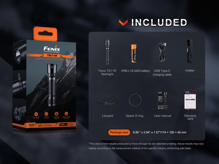 Actual product image Fenix TK11R (14.55 cm, 1600 lm)