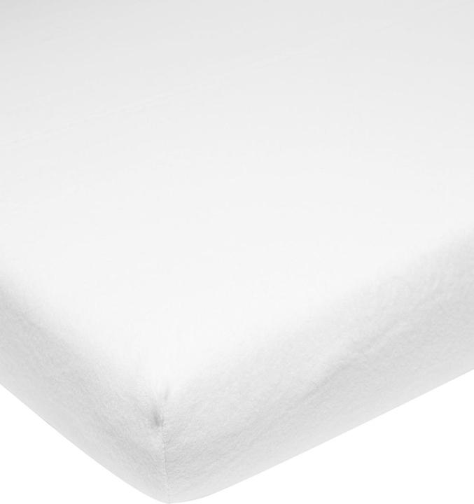 Actual product image Meyco Molton stretch fitted sheet 40x80/90 white