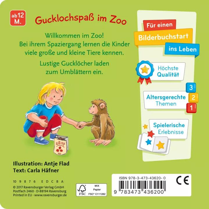 Produktbild Ravensburger Mein Zoo Gucklochbuch (Deutsch)