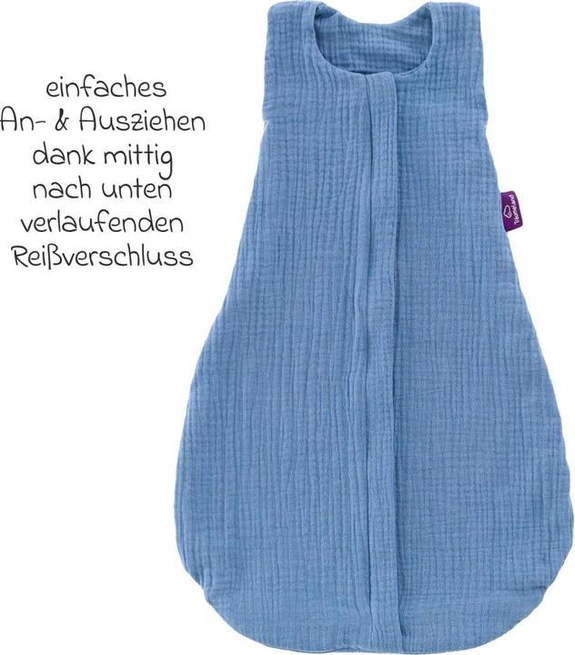 Produktbild Träumeland Sommerschlafsack Liebmich Baumwollmusselin (90 cm, 0.5 TOG)