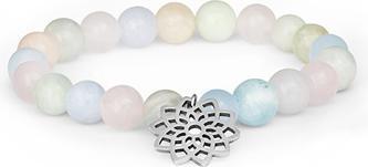 Actual product image Beneto Morganite bead bracelet MINK96 / 17
