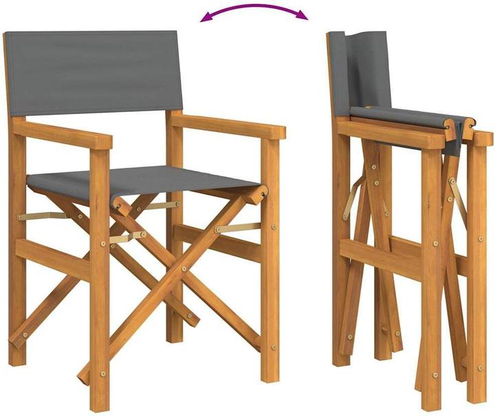 Immagine prodotto VidaXL Sedie da regista 2 pezzi. Teak pieghevole