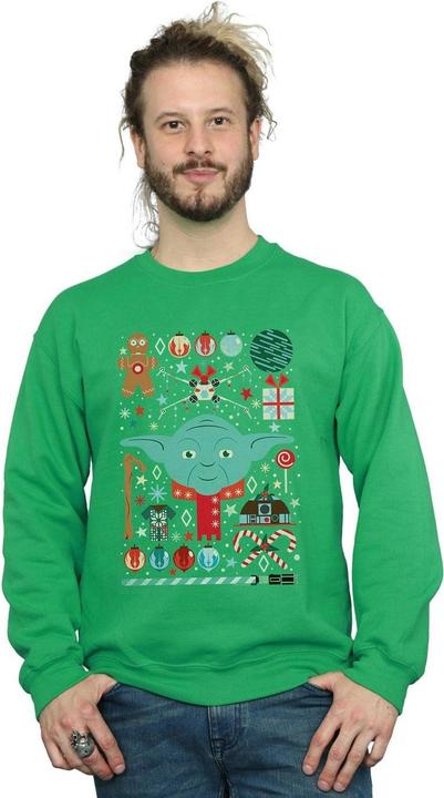Immagine prodotto Star Wars Yoda Christmas Felpa Uomo (XXL)