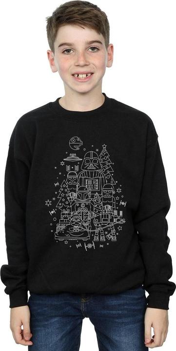 Actual product image Star Wars Boys Empire Christmas Sweatshirt (128)
