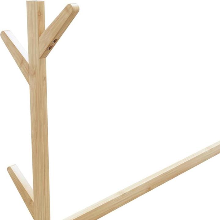 Immagine prodotto VidaXL Appendiabiti con ganci e rotelle 100x35x157 cm in bambù