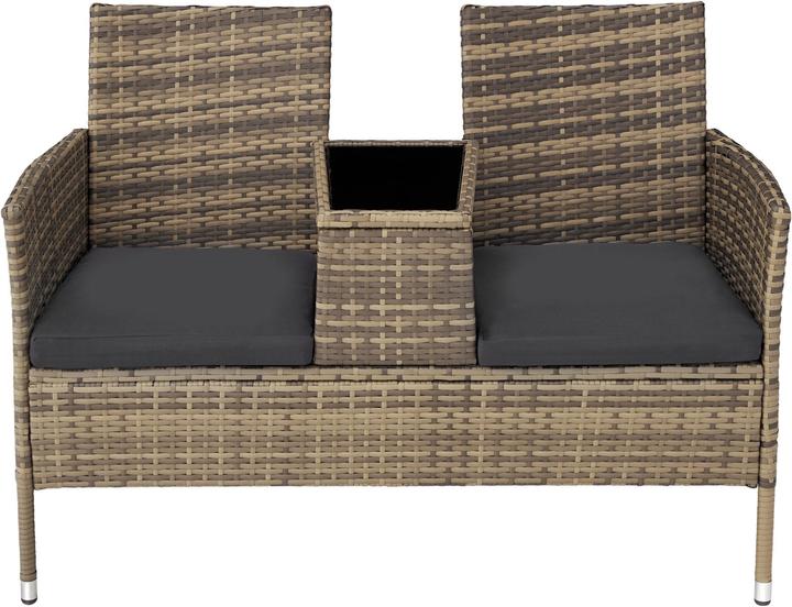 Immagine prodotto tectake Panchina da giardino in rattan