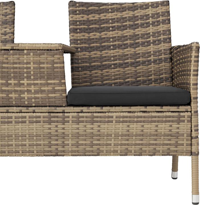 Immagine prodotto tectake Panchina da giardino in rattan
