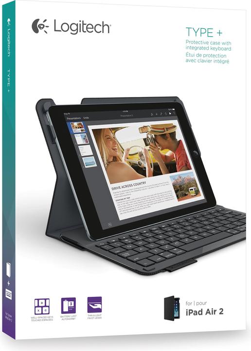 Actual product image Logitech Type+ (CH, iPad Air 2014 (2. Gen))