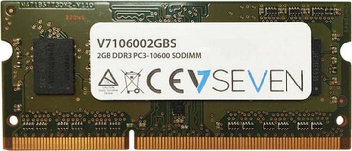 Produktbild V7 V7106002GBS (1 x 2GB, 1333 MHz, DDR3-RAM, SO-DIMM)