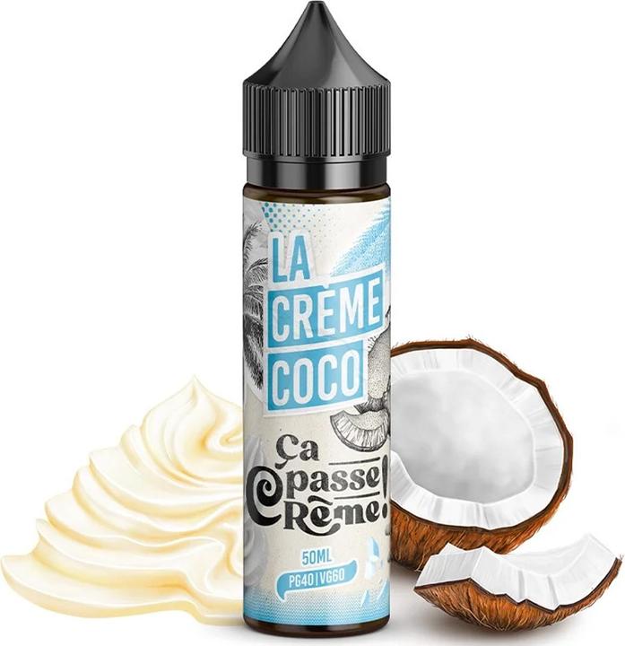 Image du produit Ca Passe Crème La Crème Coco Ça Passe Crème 50/70ml shortfill (Noix de coco, Vanille)