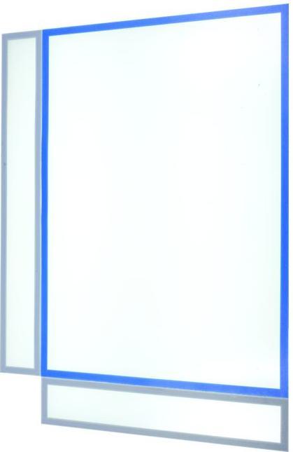 Produktbild Franken Magnet-Tasche für Überschriften, A3 quer, grau aus Hartfolie, matt, dokumentenecht, Stärke 0,32 mm (A4 hoch)
