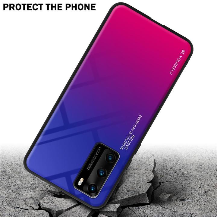 Produktbild Cadorabo TPU 2 Farben Glas Cover (Huawei P40)