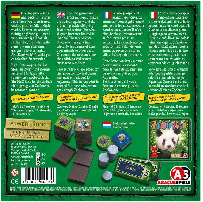 Produktbild Abacus Zooloretto XXL Erweiterung (Deutsch, Französisch, Italienisch)