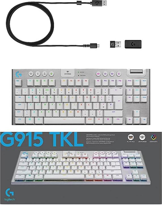 Actual product image Logitech G G915 TKL LIGHTSPEED (Eng. Int., Wireless)