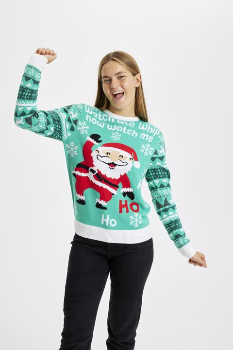 Actual product image Christmas Sweats Watch Me Whip Sweater (XS)
