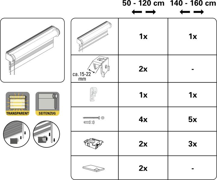 Image du produit Gardinia Store double de luxe (90 x 240 cm)