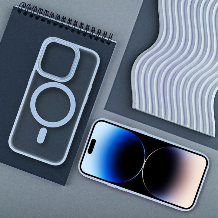 Actual product image OEM Back panel cover MATTE MAG COVER case compatible with MagSafe for IPHONE 11 Pro blue (Apple iPhone 11 Pro)