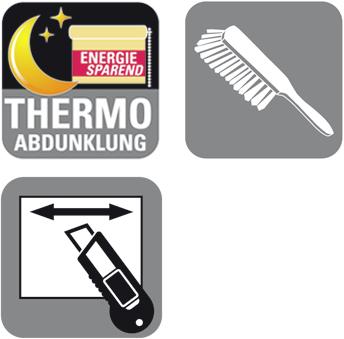 Actual product image Gardinia EASYFIX Thermo roller blind ENERGY SAVING (120 x 150 cm)