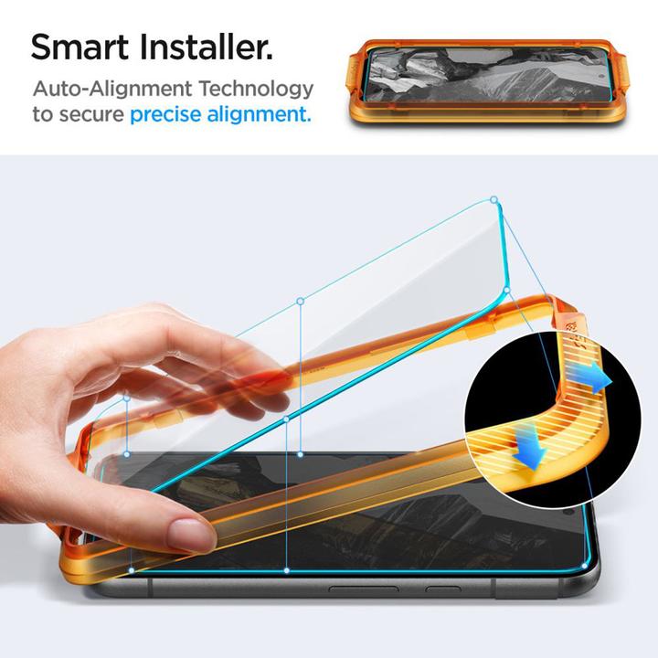 Actual product image Spigen GLAS.tR Align Master Google Pixel 8a Glass Screen Protector 2PCS (2 Piece, Google Pixel 8a)