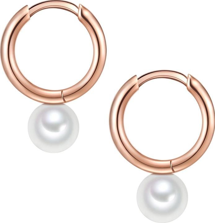 Immagine prodotto Valero Pearls Perle d'acqua dolce d'argento da donna coltivate in oro rosa - 11314 (Argento 925)