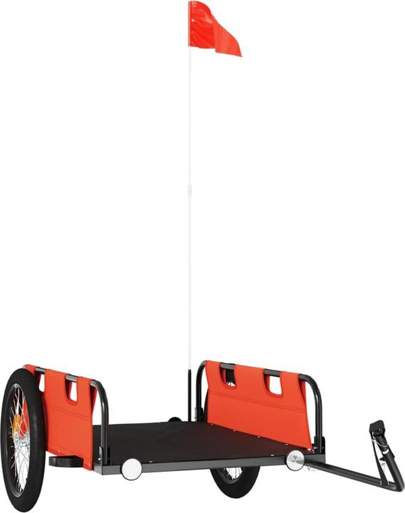 Image du produit VidaXL Fahrradanhänger Orange Oxford-Gewebe und Eisen, Farbe