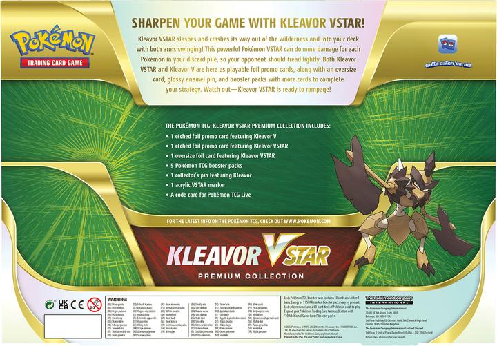 Actual product image Pokémon Kleavor VStar Premium Collection (English, Box Set & Collection)