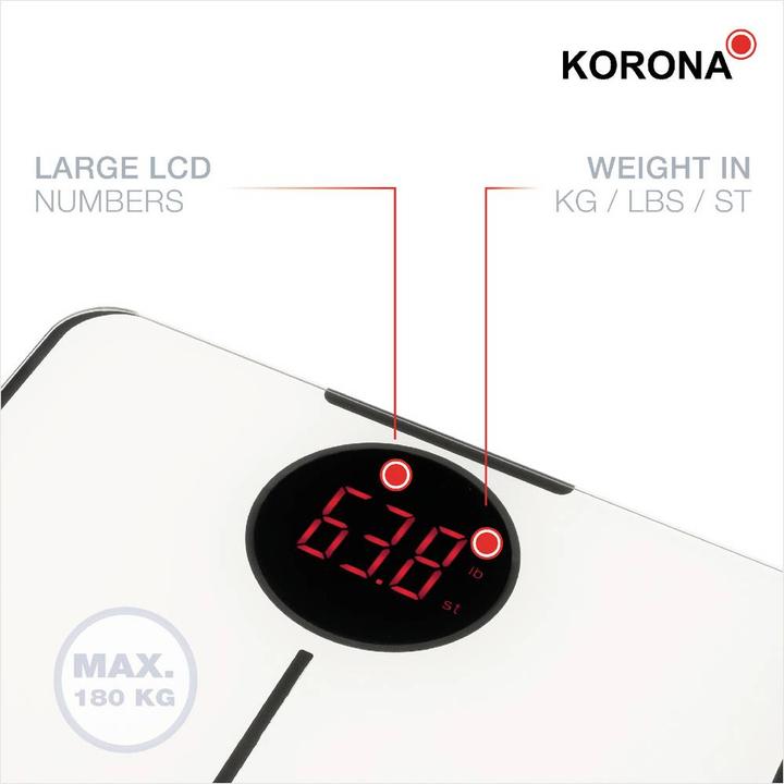 Actual product image Korona KOR personal scale Sabrina (180 kg)