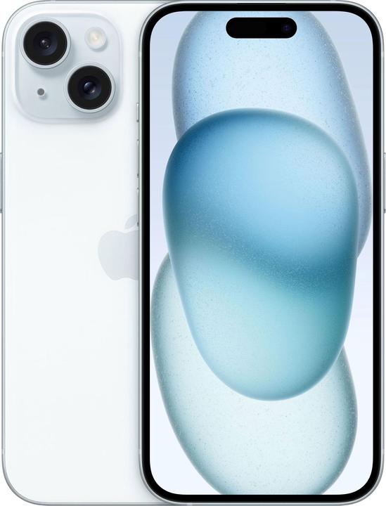 Apple iPhone 15 (128 GB, Blue, 6.10", SIM + eSIM, 48 Mpx, 5G)