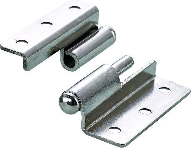 Hettich Mbelband rechts, vernickelt 50x40 mm, 2 Stck fr gefalzte Tren und Fenster