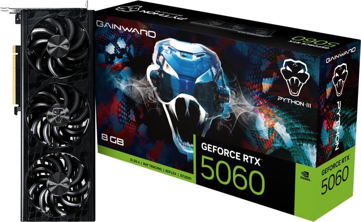 Produktbild Gainward RTX5060 Python III 8GB GDDR7 HDMI 3xDP (8 GB)