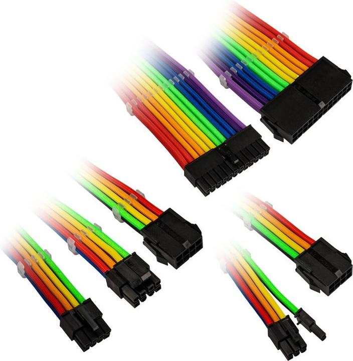 Produktbild Kolink Core Adept Braided Cable Extension Kit - Rainbow