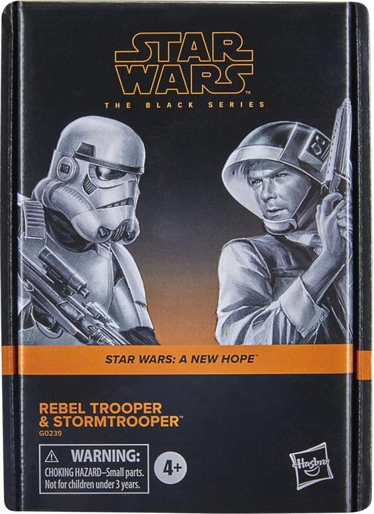 Produktbild Hasbro Star Wars Episode IV Black Series Actionfiguren 2er-Pack Rebel Trooper & Stormtrooper 15 cm