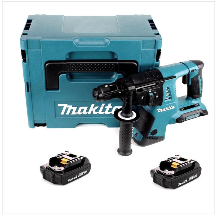 Image du produit Makita DHR 264 2 x 18 V / 36 V Li-Ion SDS Plus Perforateur burineur sans fil avec boîtier Makpac 4 i (Fonctionnement sur batterie)