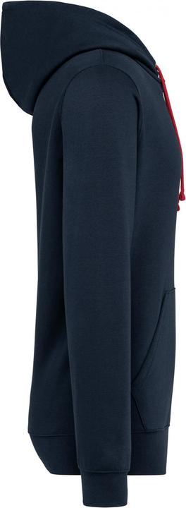 Produktbild Kariban Sweatshirt mit gemusterter, kontrastierender Kapuze (L)