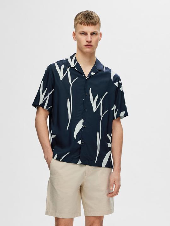 Actual product image Selected Homme Print short sleeve shirt (XL)