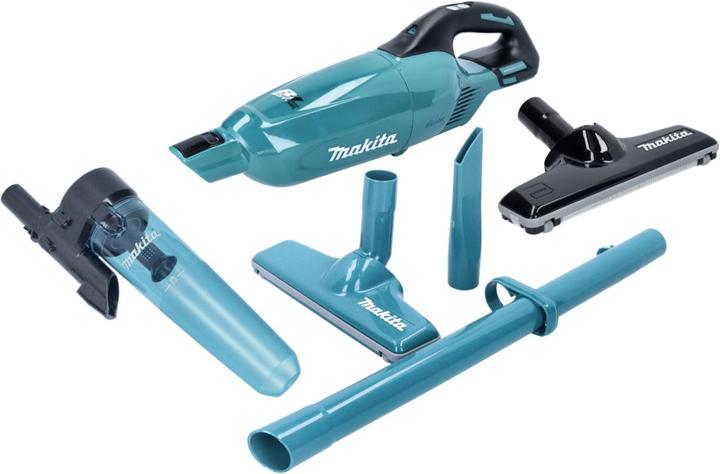 Produktbild Makita DCL 281 FZ Akku Staubsauger 18 V Brushless + Zyklon Abscheidervorsatz + Teppich Bodendüse - o