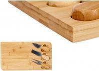 Image du produit Kinvara Set 4 pièces planche en bambou avec 3 ustensiles