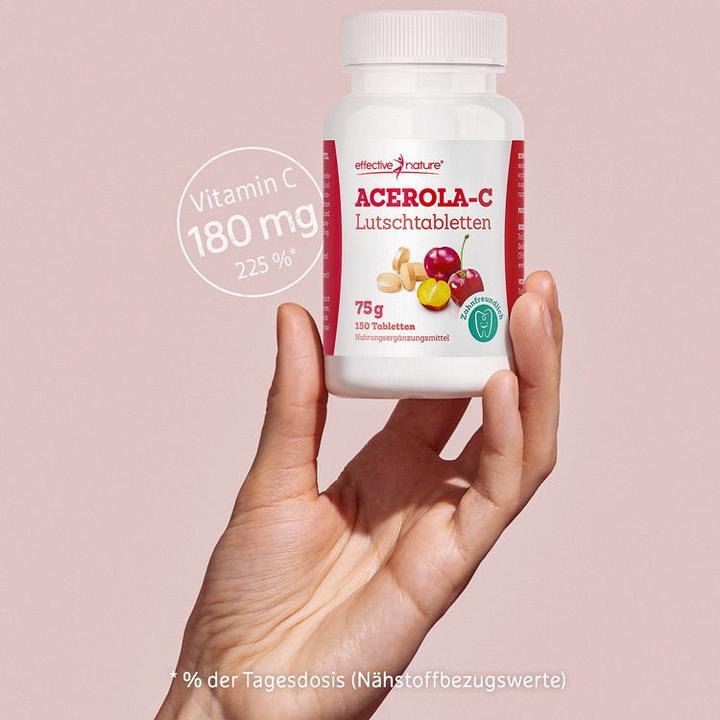 Produktbild Effective Nature Acerola mit Vitamin C (150 Stück, Tabletten, 150 g)