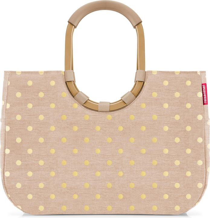 reisenthel loopshopper L frame metallic dots coffee
