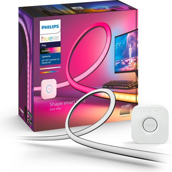 Produktbild Philips Hue Play Gradient inkl. Bridge (Mehrfarbig, 187.50 cm, Indoor)