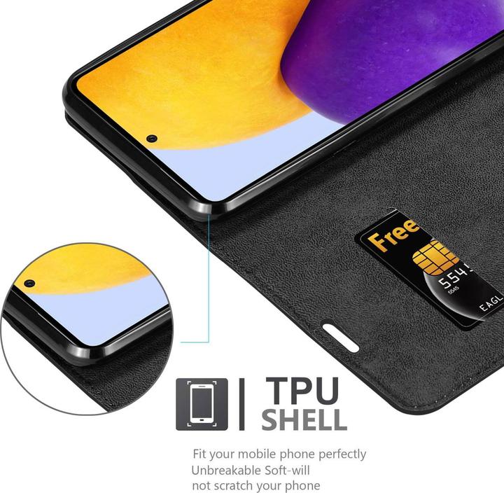 Produktbild Cadorabo Hülle für Samsung Galaxy A73 5G im Book Invis. Magnet Style (Samsung Galaxy A73 5G)