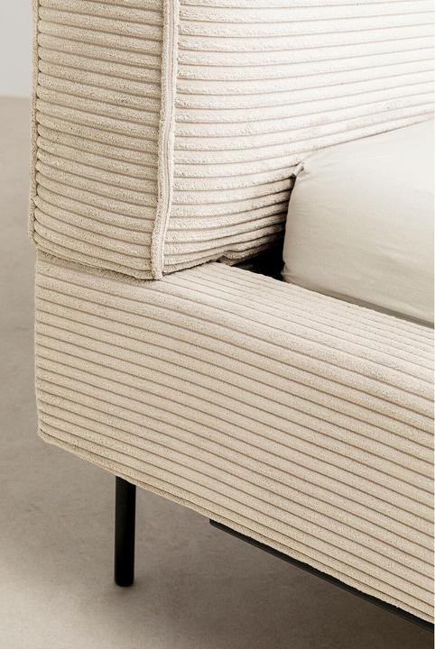 Immagine prodotto Kare Design Bett East Side Cord Creme 160x200cm (160 x 200 cm)