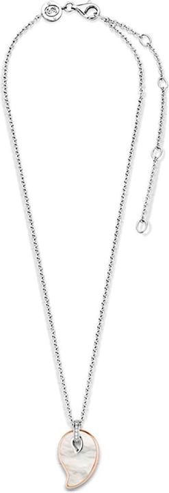 Actual product image Ti Sento Milano Necklace with mother-of-pearl and zirconia bicolour 3917MR/42 (925 Sterling silver, 38 - 48 cm)