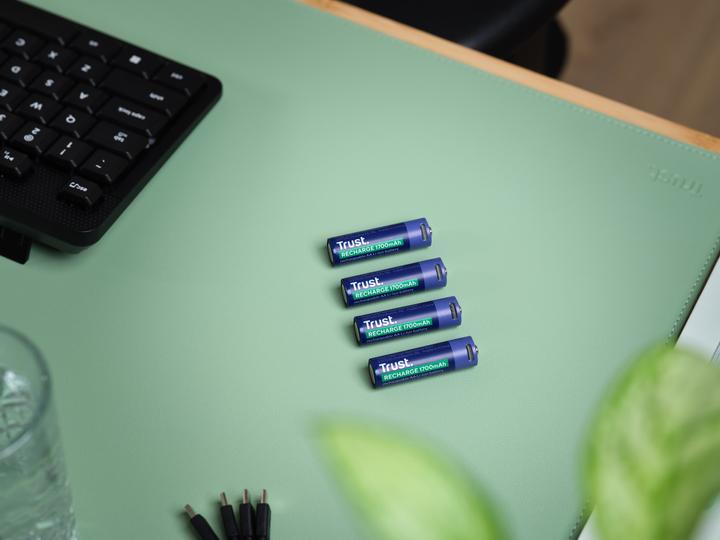 Produktbild Trust USB-C Rechargeable Batteries 4p (4 Stk., AA, 1700 mAh)
